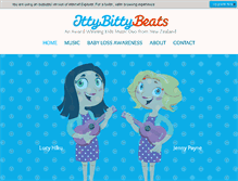 Tablet Screenshot of ittybittybeats.com